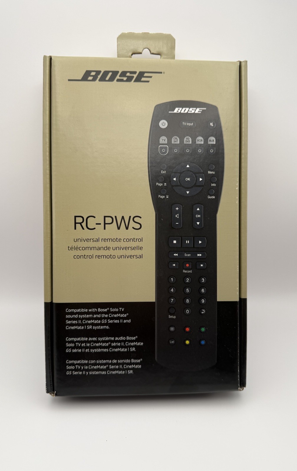 NEW Genuine Bose Universal Remote For Solo Cinemate Series II GS Series II & 1SR