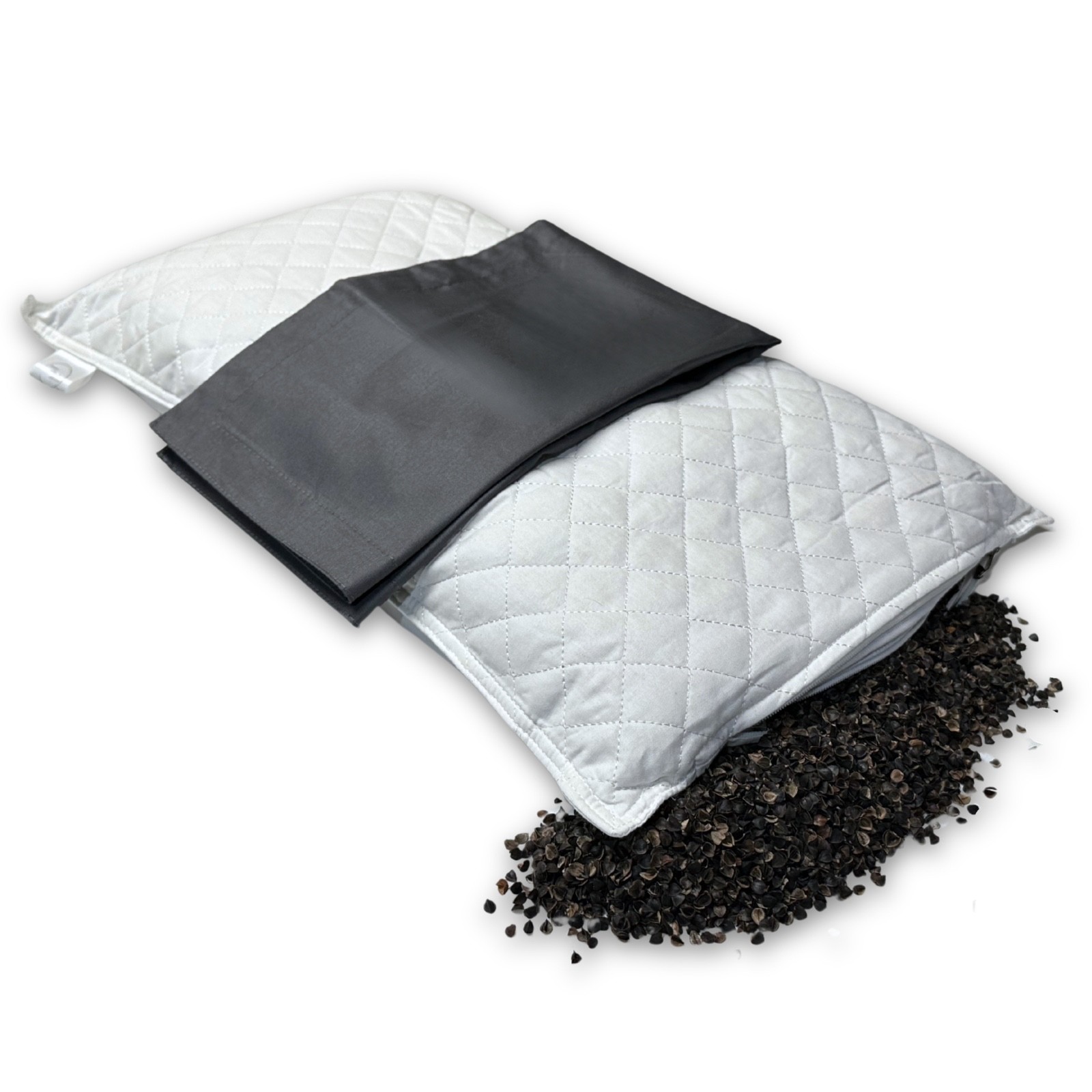 Buckwheat Hull Pillow - Medium - Natural Cooling Neck Support-Comfort Traditions