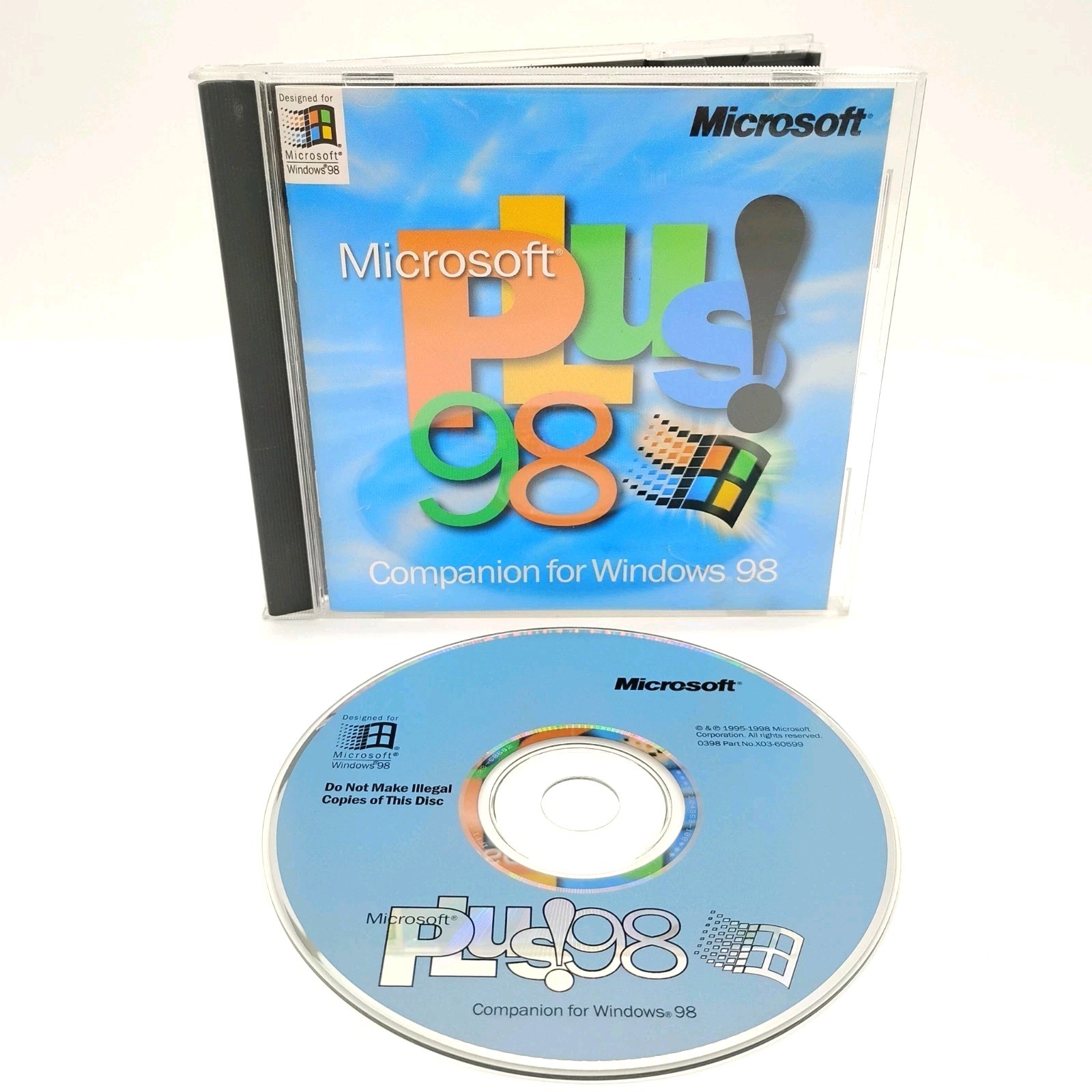 Microsoft Plus! 98 - Companion For Windows 98 (PC) w/ Key, VGC Disc Fast Ship