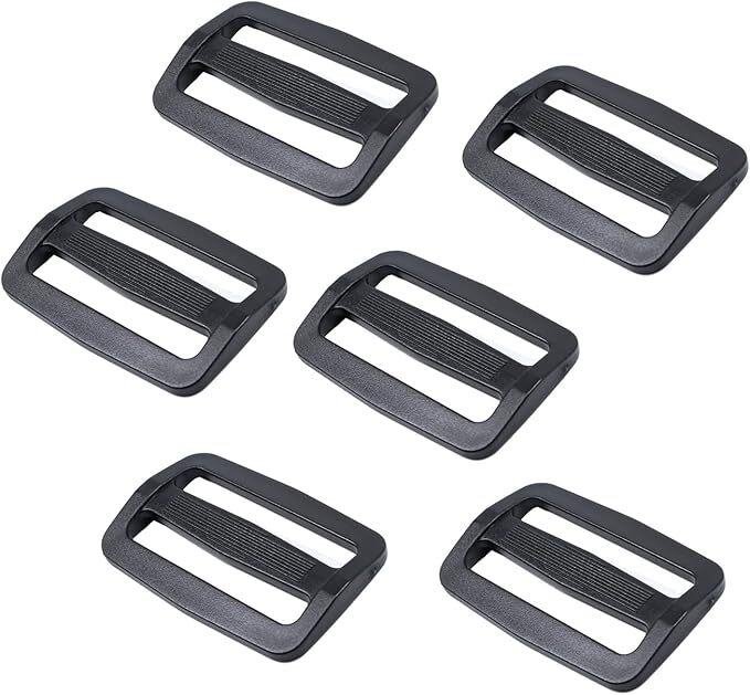 Tri glide Sliders 2 Inch Plastic Tri Glide Slides Adjustable Slide Buckle Str...