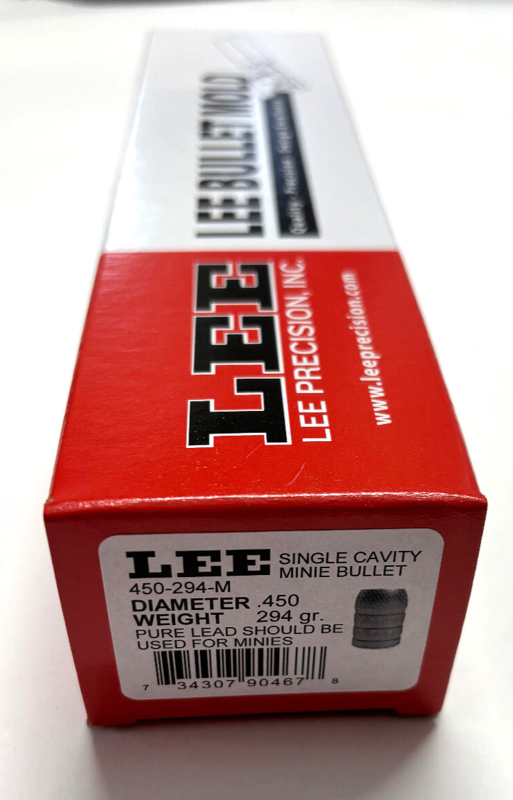 Lee 90467 1-Cavity Improved Minie Ball Bullet Mold 450-294M (450 Dia) 294 Grain