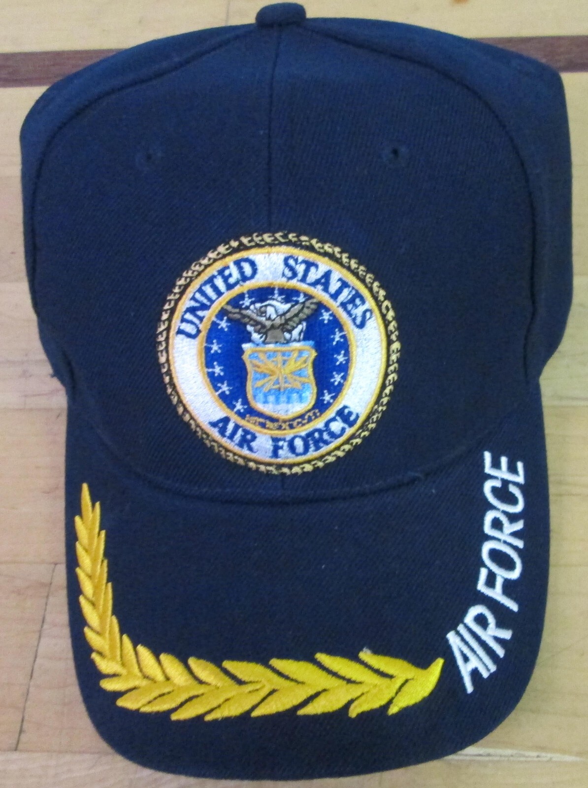 Air Force Cap United States Navy Color Embroidery Design 100 % Acrylics