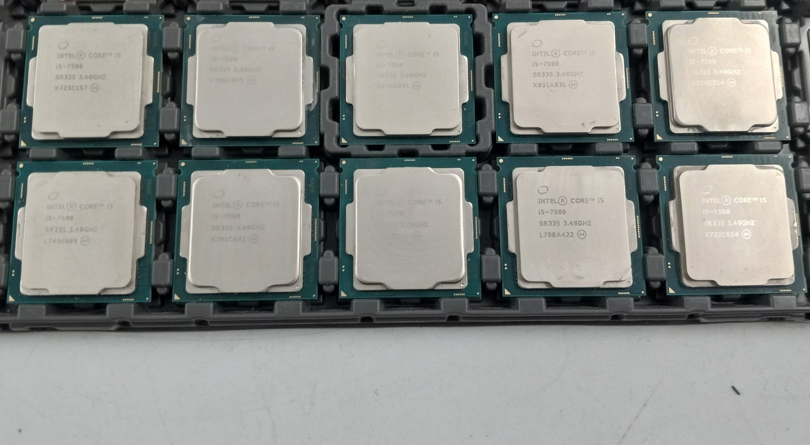 LOT OF 10 INTEL CORE i5-7500 SR335 PROCESSORS (PR709)