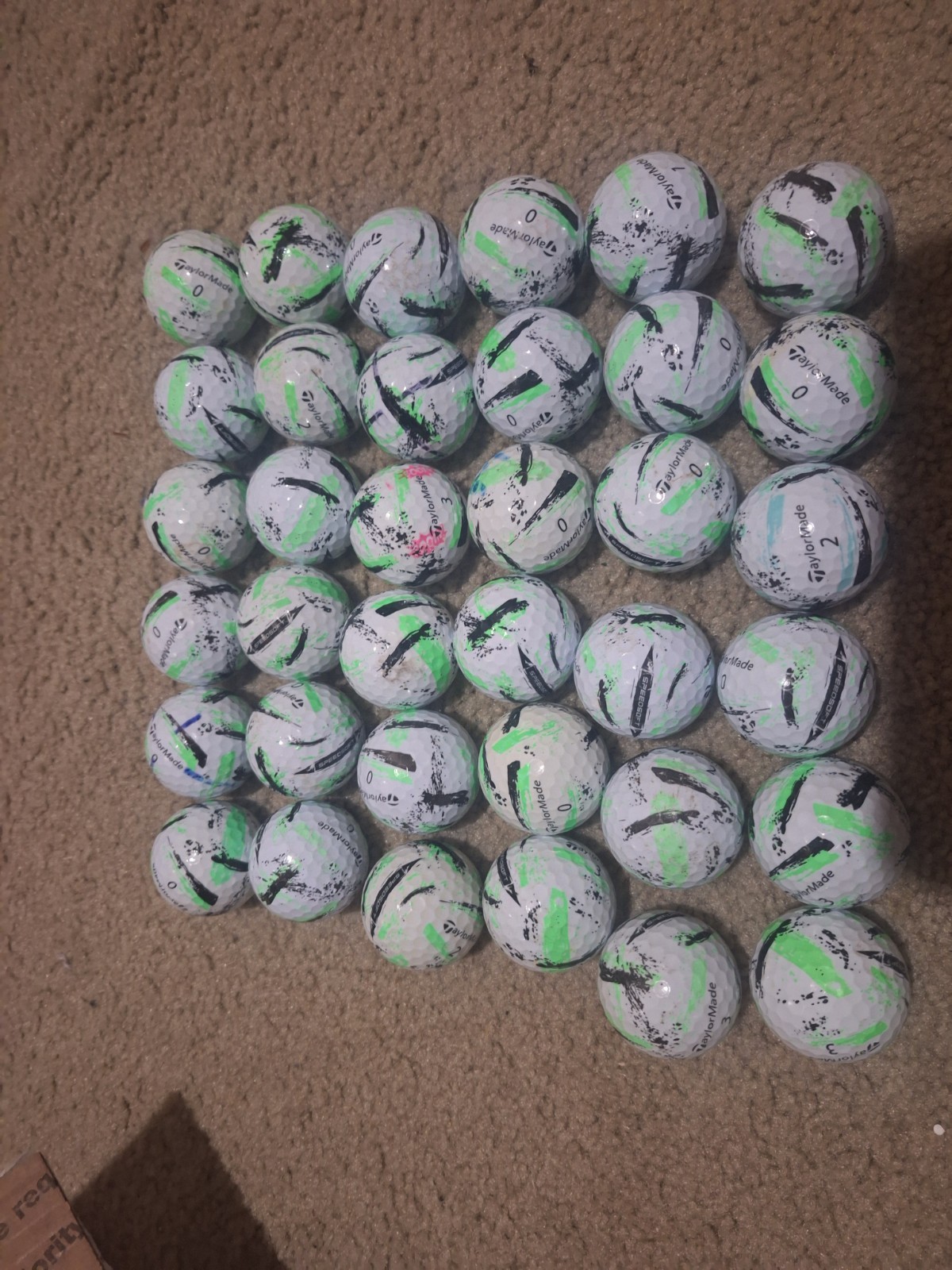 36 3a/4a Taylormade Speedsoft Inked Balls