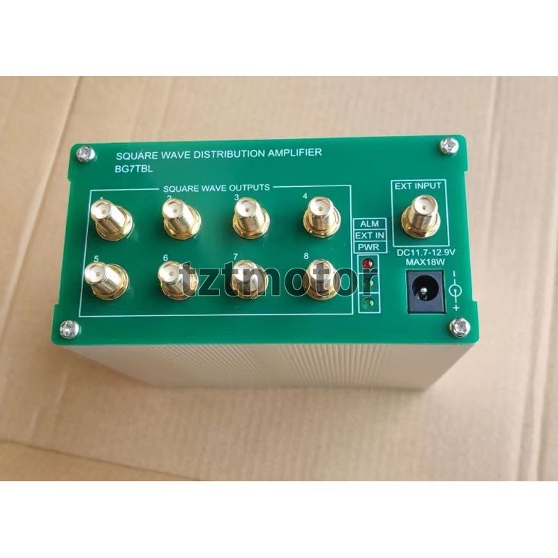 BNC/SMA Frequency Divider Square Wave Distributor Amplifier + 8 Channel Output