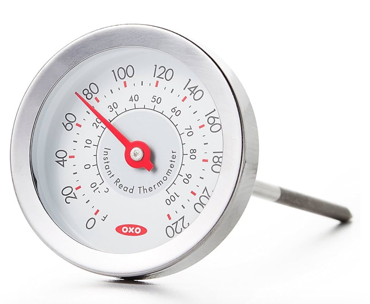 OXO Good Grips Chef's Precision Meat Thermometer, Silver