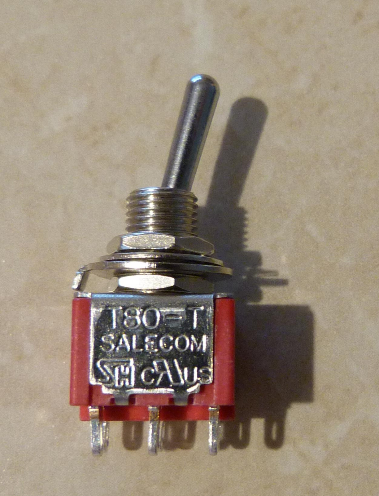 Salecom T80-T DPDT Mini Toggle Switch - 2 positions On On