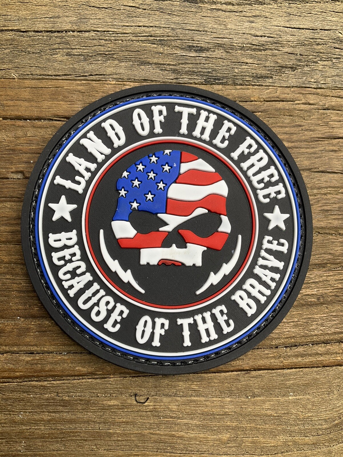 Patch PVC Tactical Morale HOOK-3D Land Of The Free Home Of The Brace America