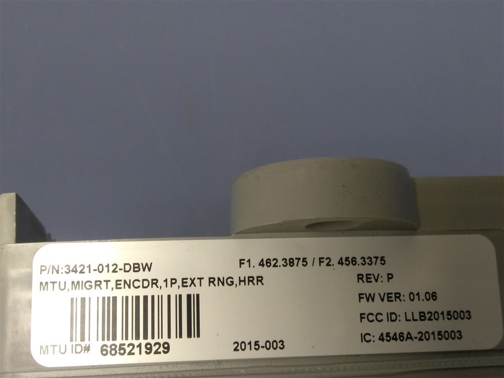 Aclara 3421-012-DBW Single Port Encoder MTU