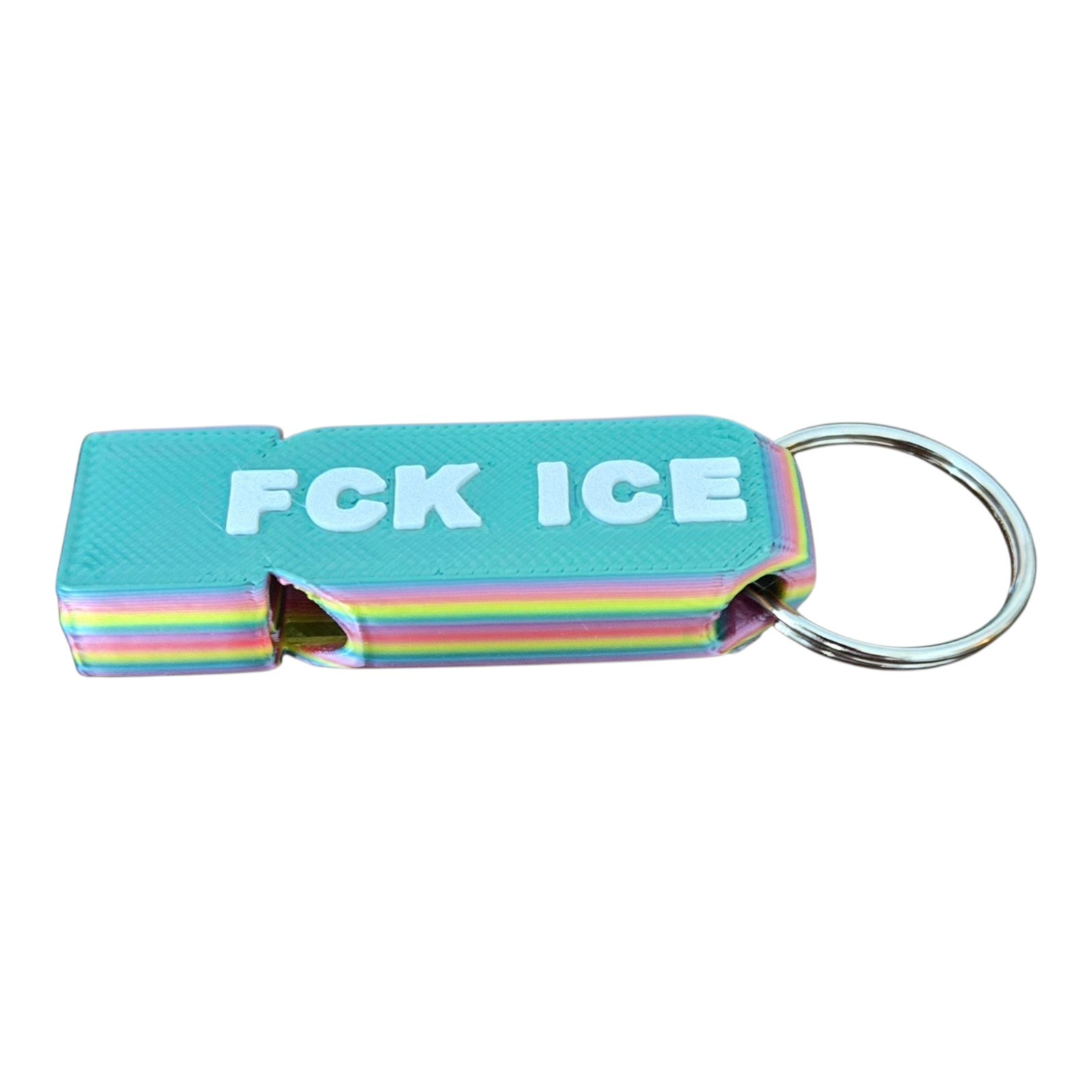 WARNING WHISTLES FOR ICY CONDITIONS RAINBOW (10-Pack), ICE Approved, FCK ICE