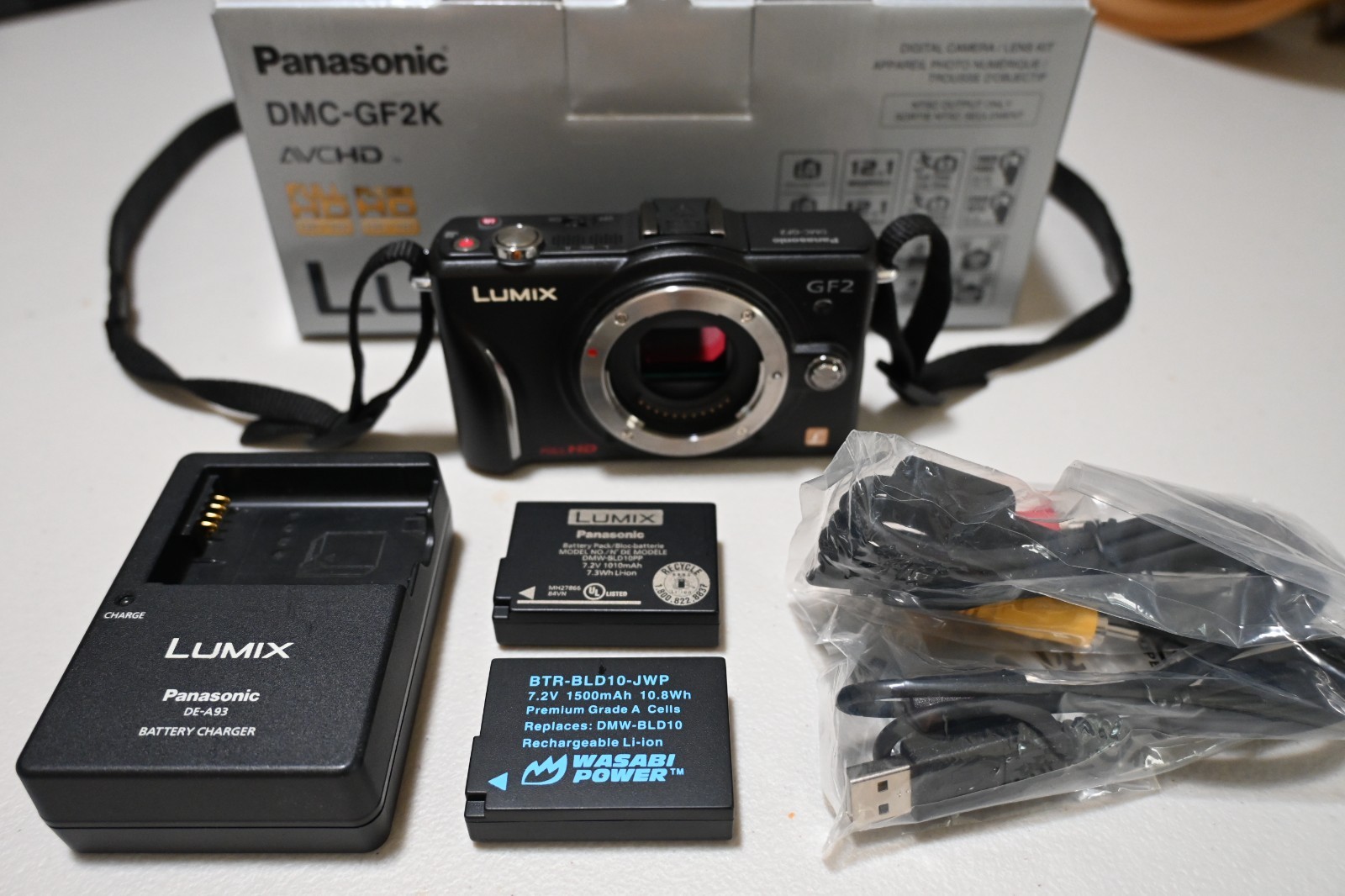 Panasonic LUMIX DMC-GF2 12.1MP Digital Camera - Black (Body Only)