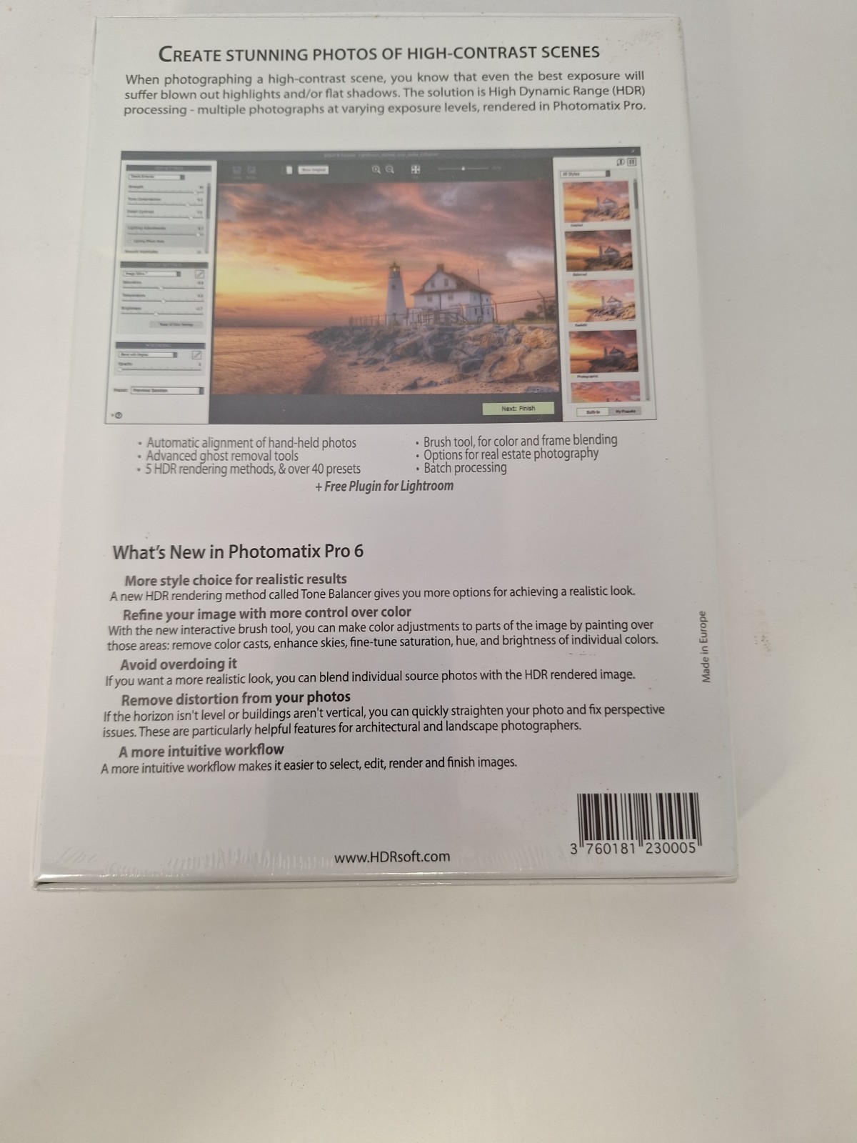 Photomatix Pro 6 High Dynamic Range Photography Software
