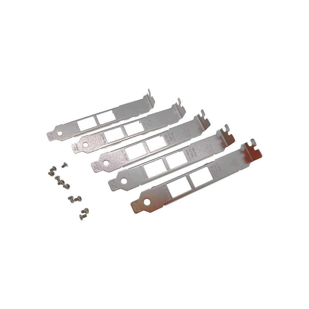 5pcs Long Full Bracket with Screws for Intel QNAP LAN-10G2T-X550 X540-T2 X550-T2