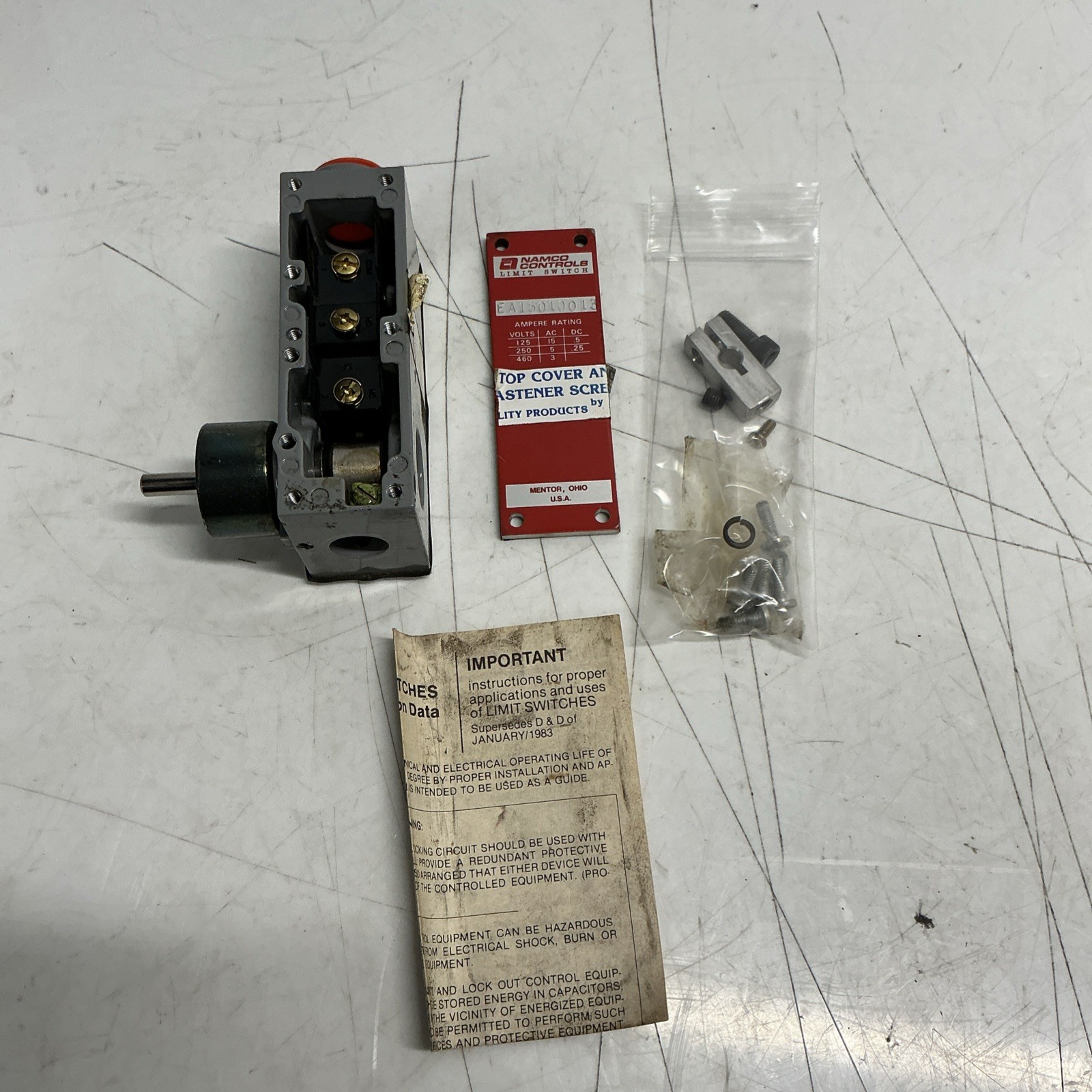 NAMCO EA15010013 LIMIT SWITCH AA-521