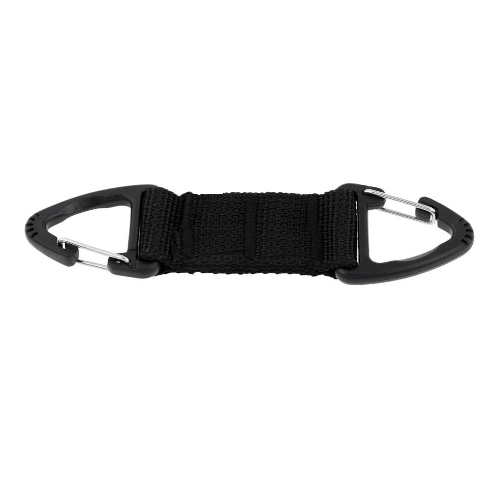 Double Triangular Carabiner Keychain Belt Clip Camping