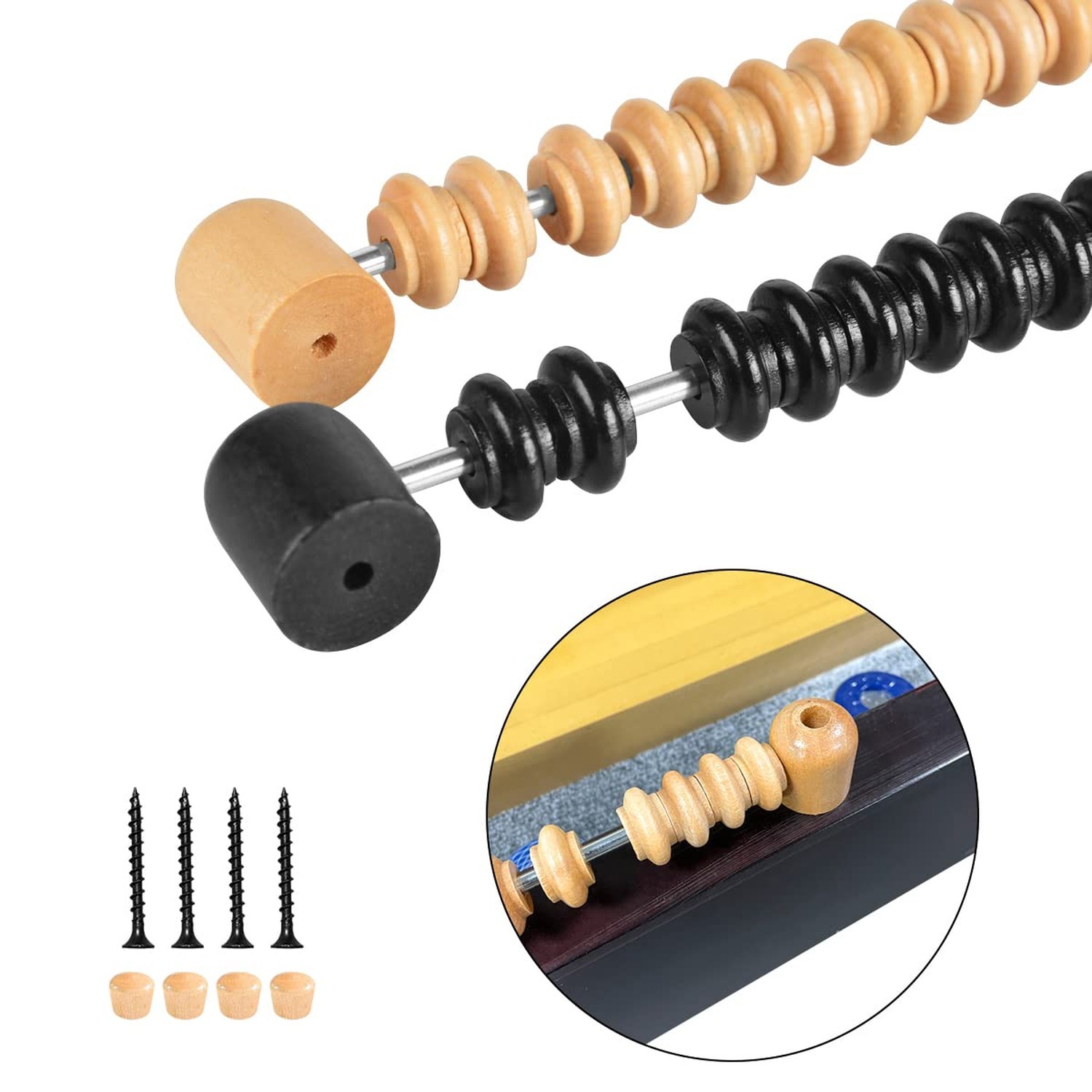 Shuffleboard Score Keeper,Classic Wooden Bead Score System