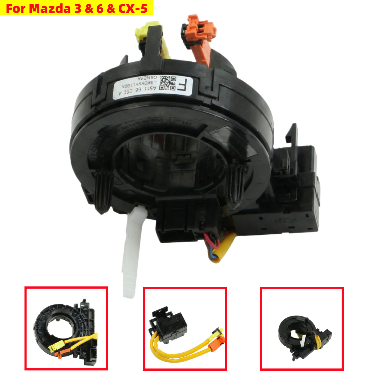 KD33-66-CS0A Clock Spring For Mazda 3 Mazda 6 2013-2018 & Mazda CX-5 2013-2020
