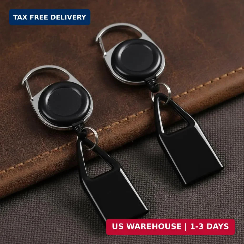2 Pcs Pants Lighter Clip,Retractable Belt,Anti Lost Retractable Lighter Cover Ke
