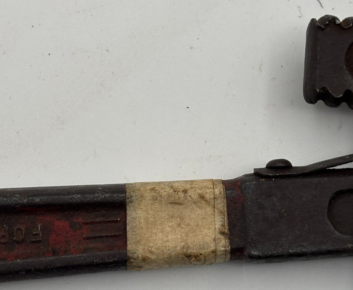 Antique Dunlap Adjustable Pipe Wrench Forged Steel Size 10” Vint. Plumbing Tool