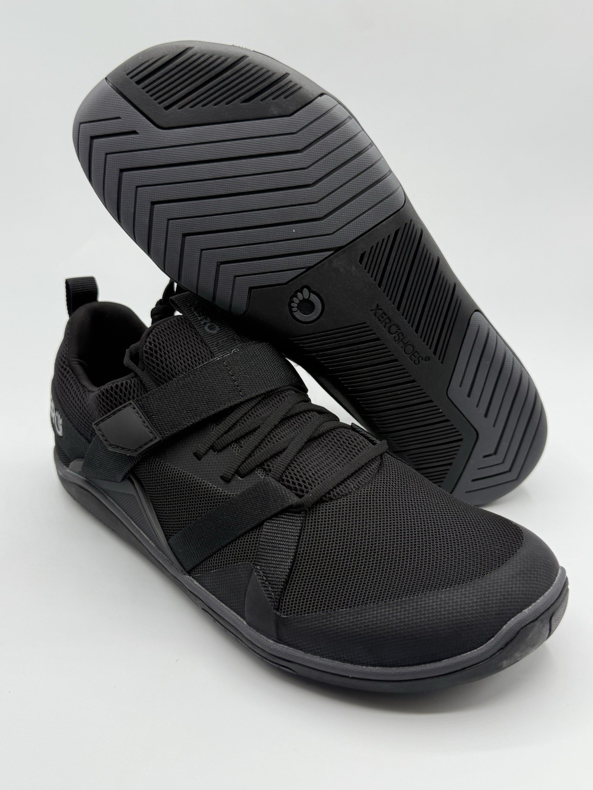 XERO Forza Trainer Men's Black Minimalist Barefoot Hiit Lifting Training Shoes