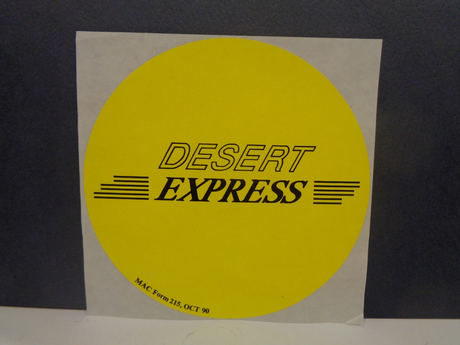 Rare 1990 Operation Desert Shield "Desert Express" Vintage Decal/Sticker.