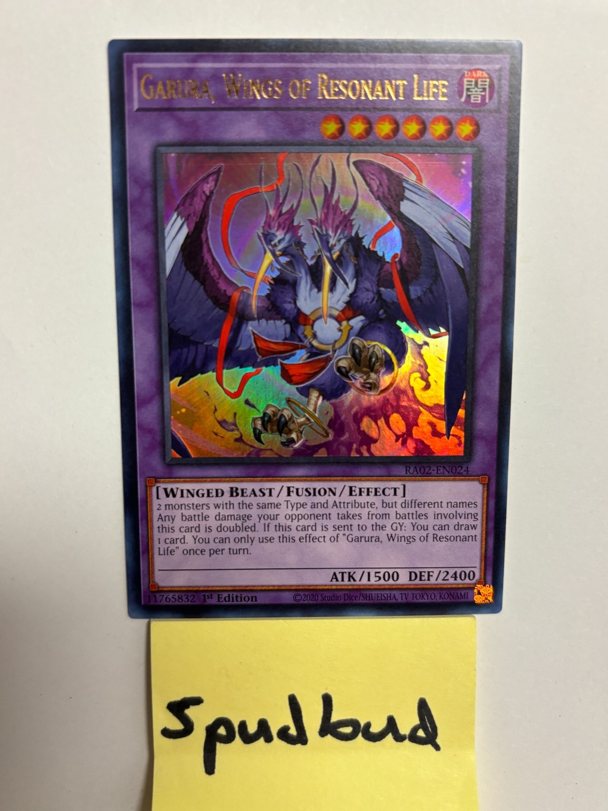 Garura, Wings of Resonant Life Ultra Rare RA02-EN024 NM 1st Ed Yu-Gi-Oh!