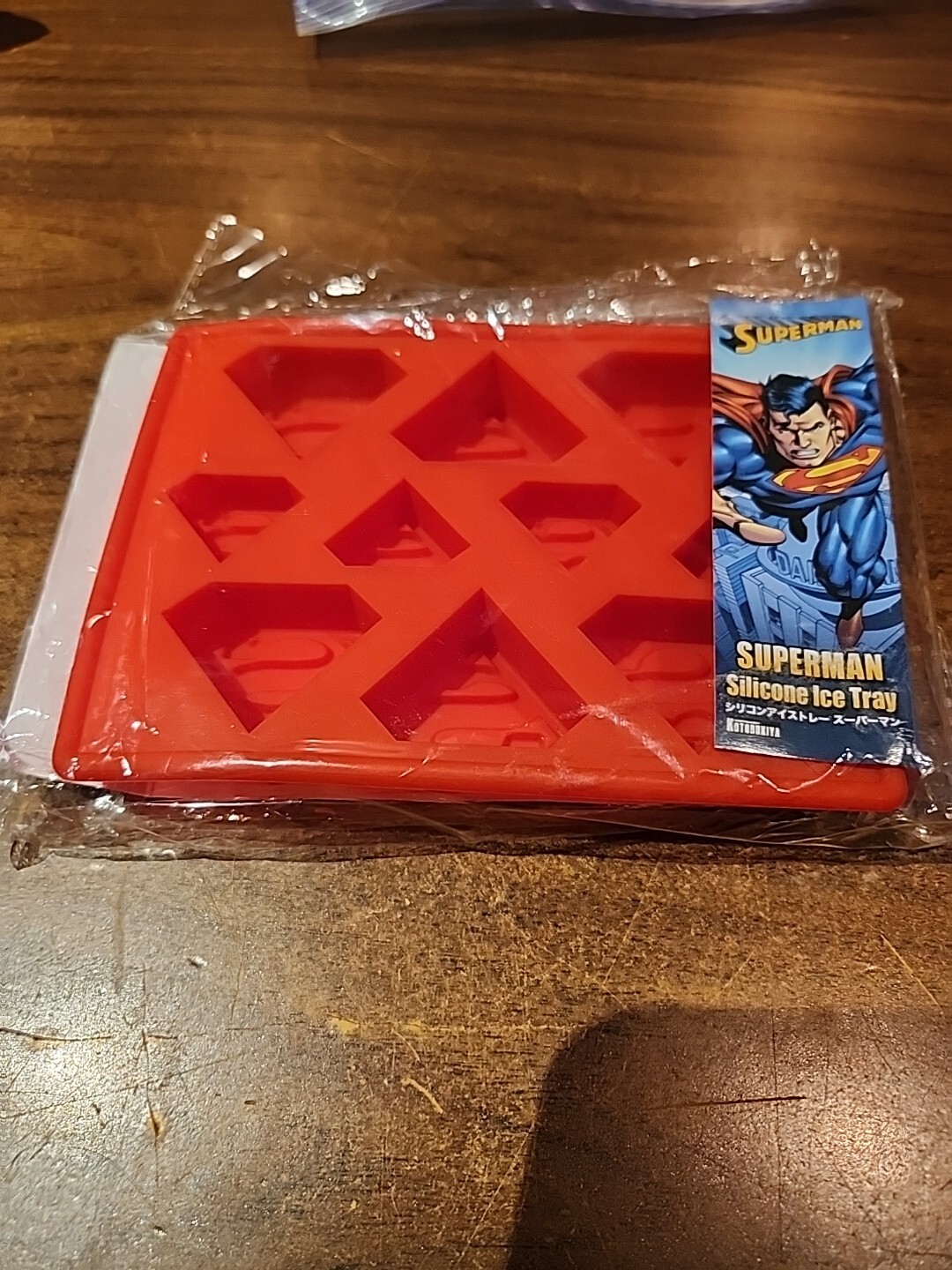 NEW SUPERMAN LOGO Ice Tray Cube Chocolate Jello Silicone Mold