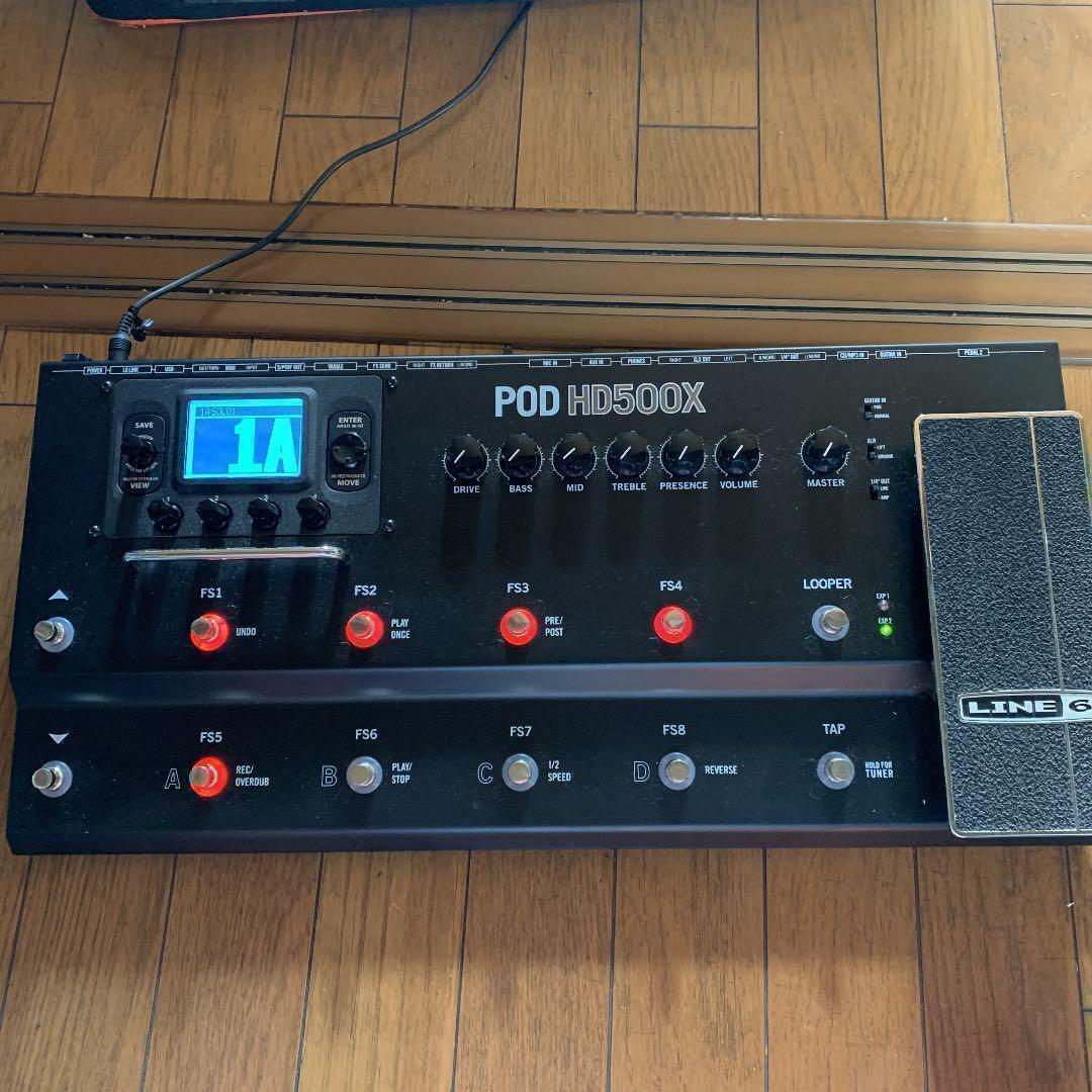 Line6 POD HD500X Multi-Effects Guitar Pedal Amp Simulator Floor Processor Tested