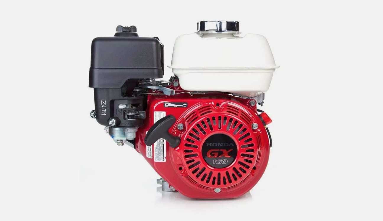 Honda GX160 QX2 163cc, 3/4-In. X 2.43-In. Recoil Start Horizontal Engine