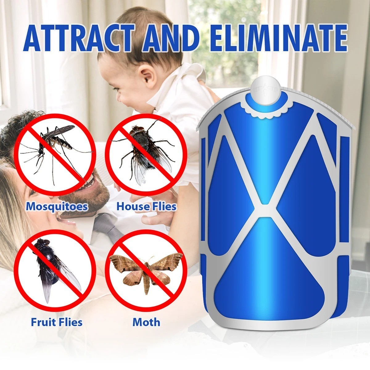 Zevo Refill Compatible M364A Fly Trap Cartridge Replacement 8 Pack