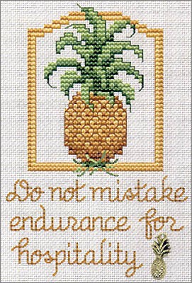 Hospitality by Sue Hillis cross stitch pattern