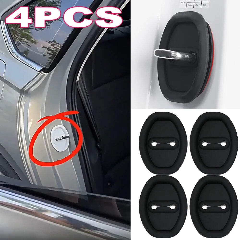 Car Door Lock Buffer Shock Absorber Silicone Cushion Sound Deadener Damper