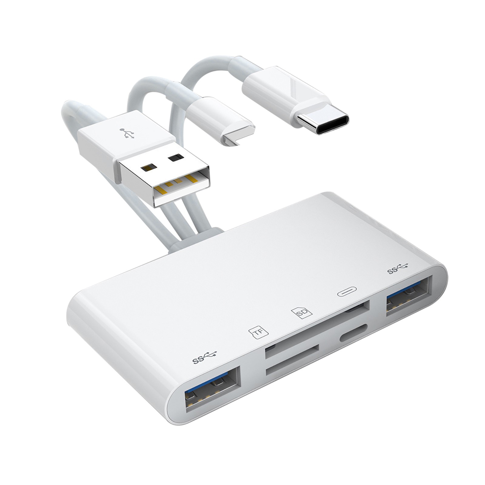 5 in 1 Memory Card Reader SD Card Reader USB OTG Adapter for iPhone/iPad