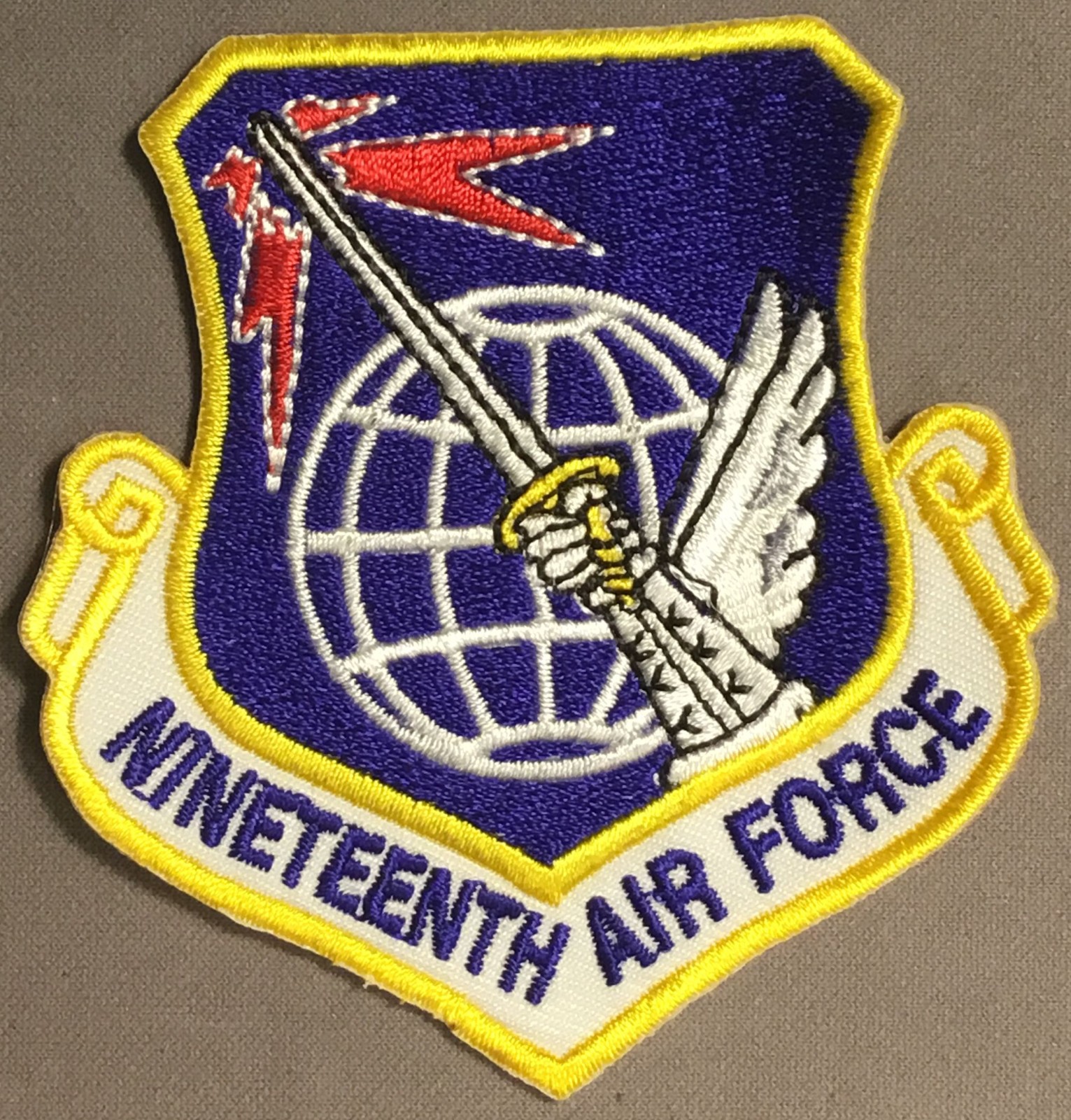 Air Force 19th Air Force licensed patch