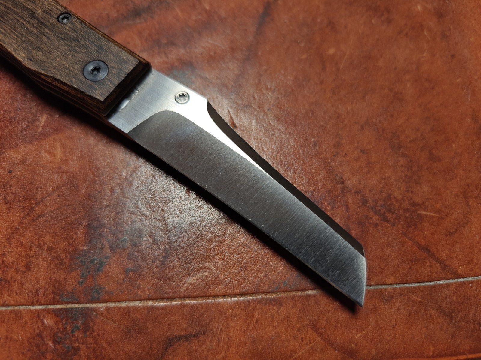 Jared Oeser Custom Coatl Lockback Folding Knife