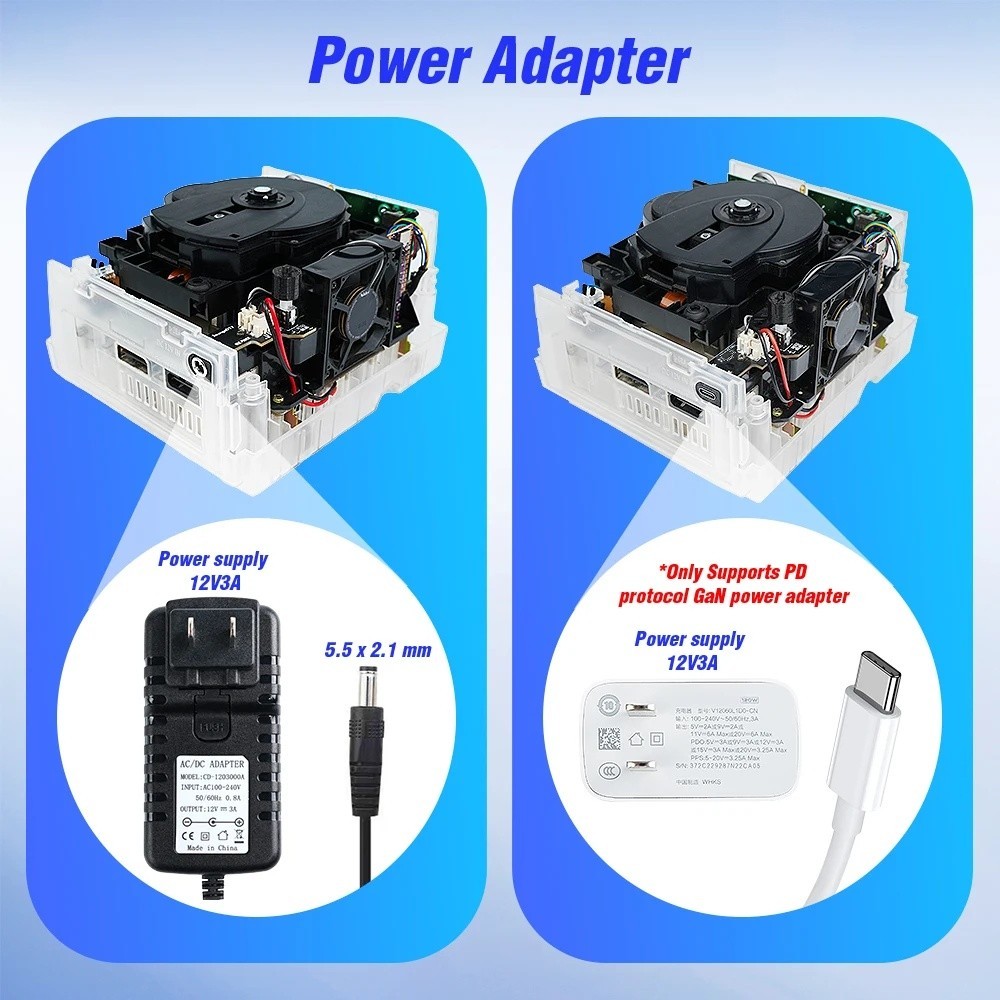 PSU Power Supply Power Board Type-C Interface Installation Mod for NGC Console