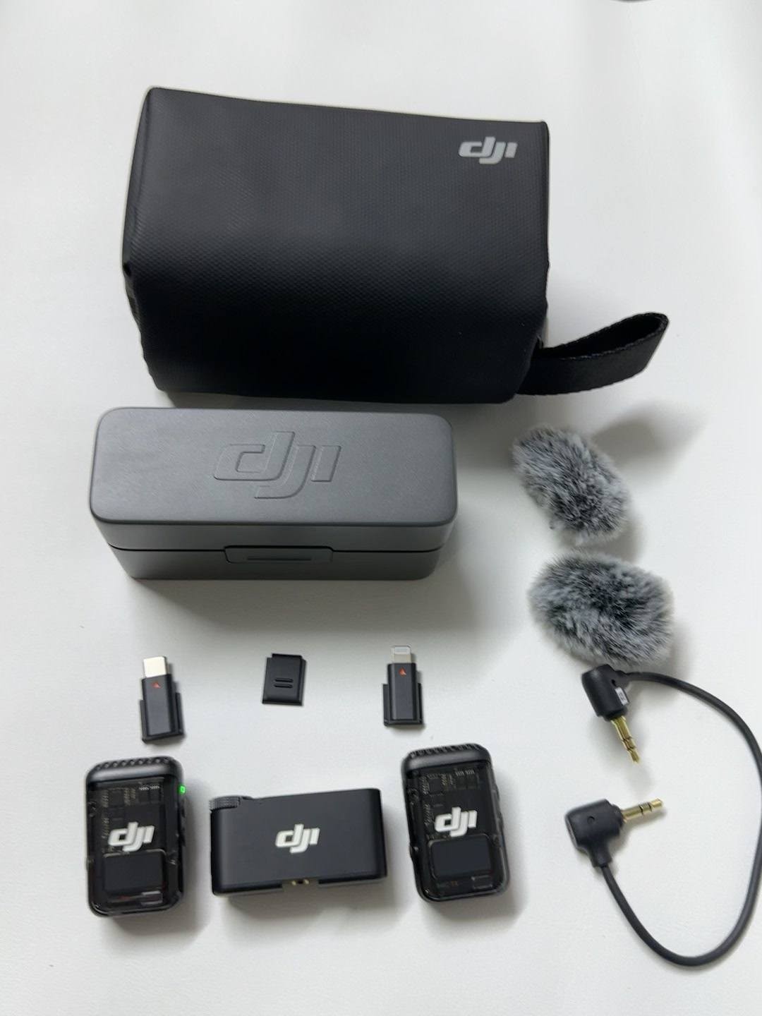 DJI Mic 2 (2 TX+1 RX)Wireless Microphone for iPhone,Android,Camera