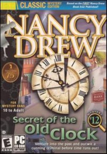 Nancy Drew: Secret of the Old Clock PC CD mystery past criminal ESP puzzle game!