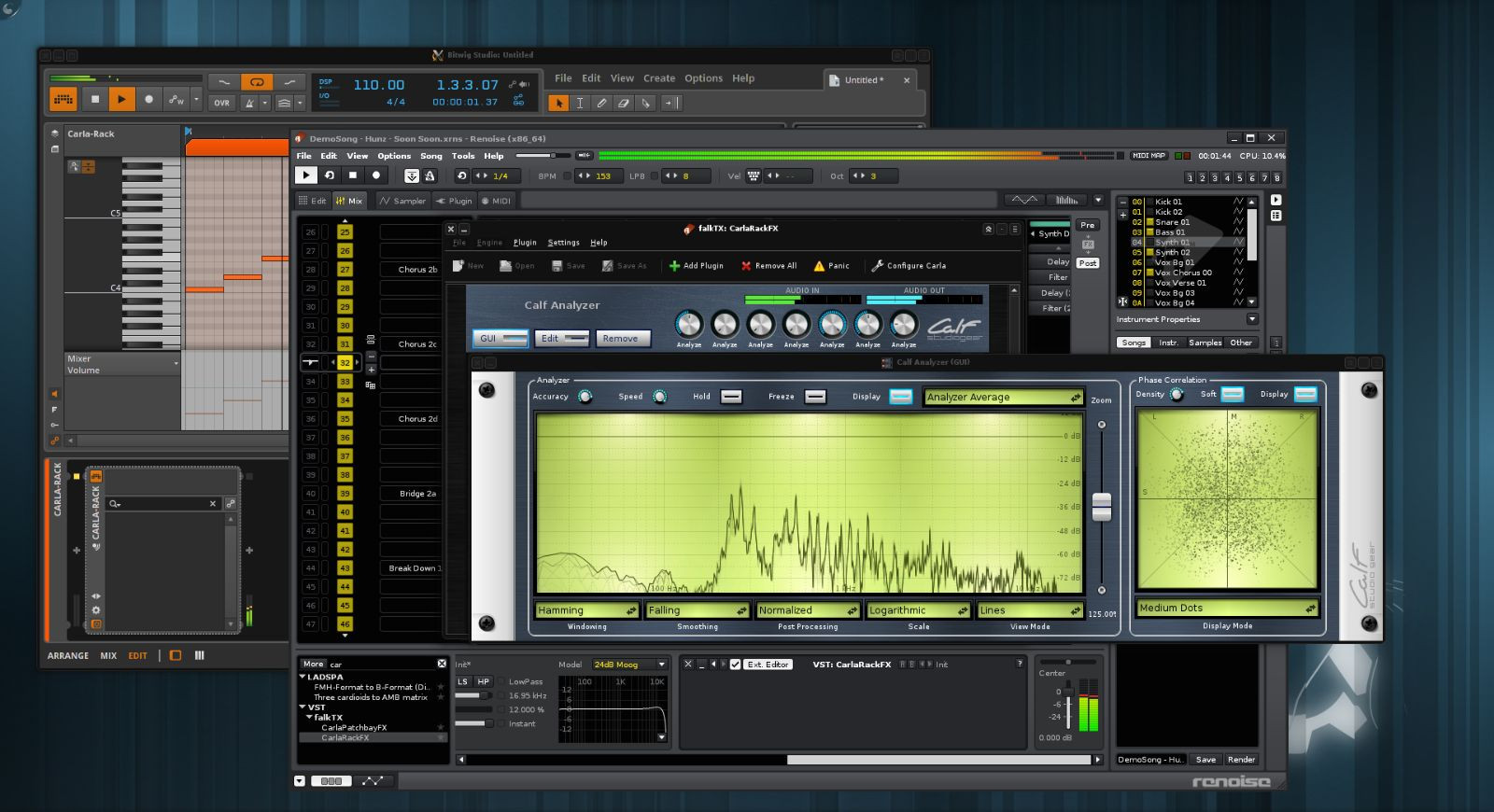 KXStudio AUDIO PRODUCTION & PLUGINS - LINUX MAC WINDOWS