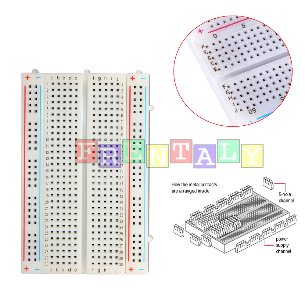 2X Mini 400 Points Prototype PCB Solderless Breadboard Protoboard