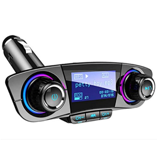 MP3 FM Transmitter Bluetooth Wireless Bluetooth 4.0 1.3in LED Screen Accessories