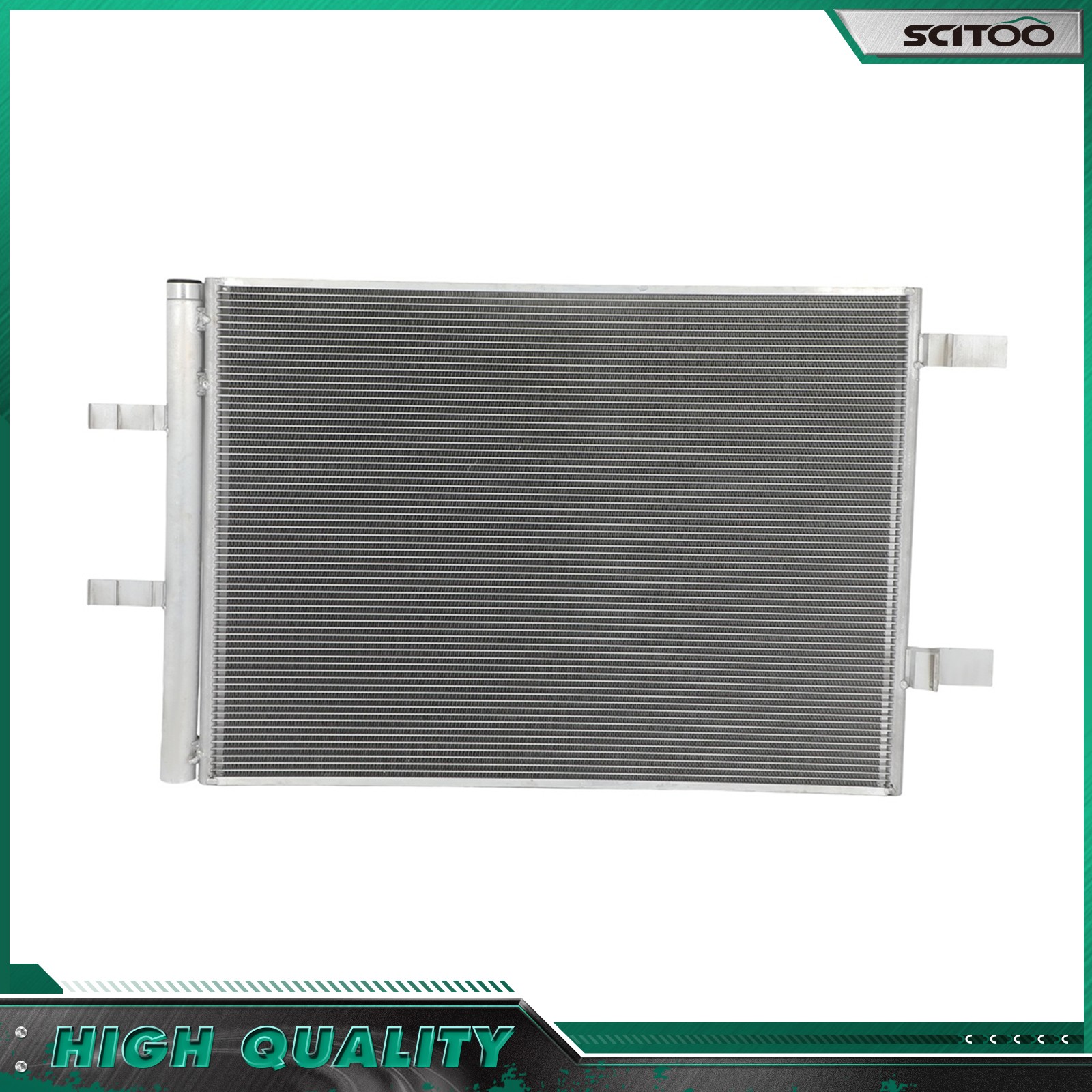Aluminum Condenser Fits 30199 For 2021 2022-2023 Nissan Rogue w/ Receiver Drier