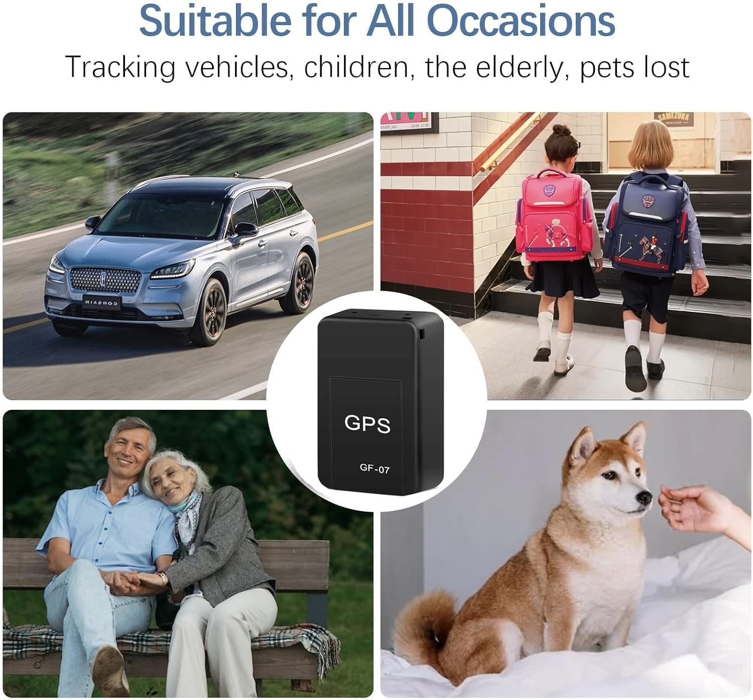 GPS Tracker for Vehicles No Subscription - Mini Magnetic Tracker Device for V...