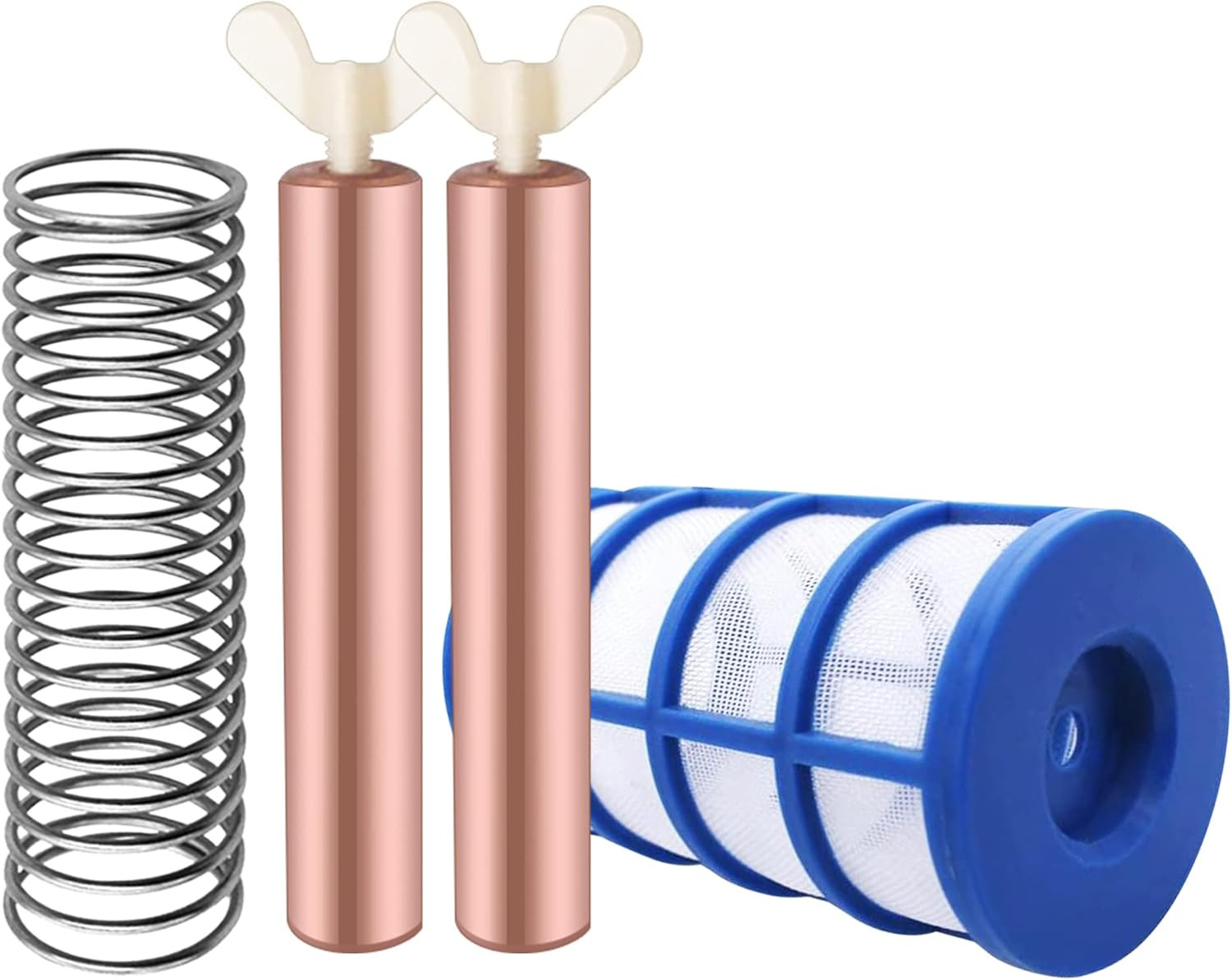 6 Pcs Copper Anode Replacement Kit Solar Pool Replacement Copper Anode,4.13 X 0.