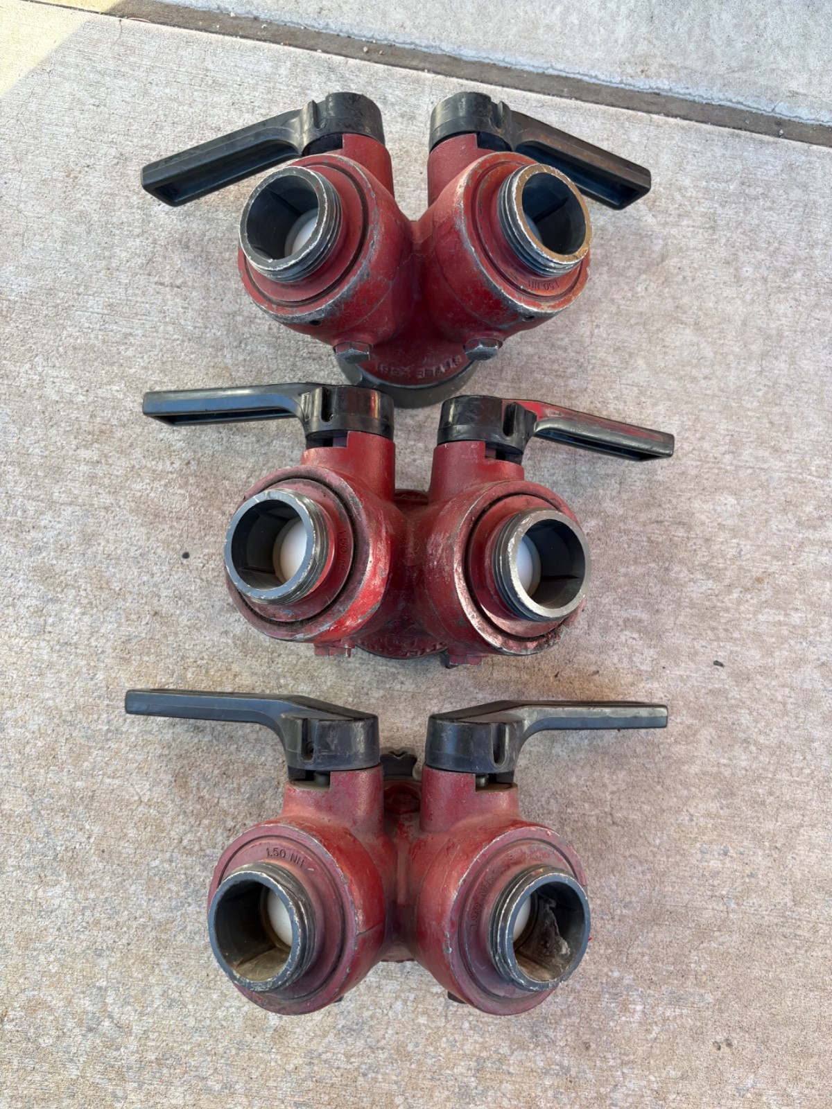 Akron Brass 2.5" to 1.5" NH Gate Wye