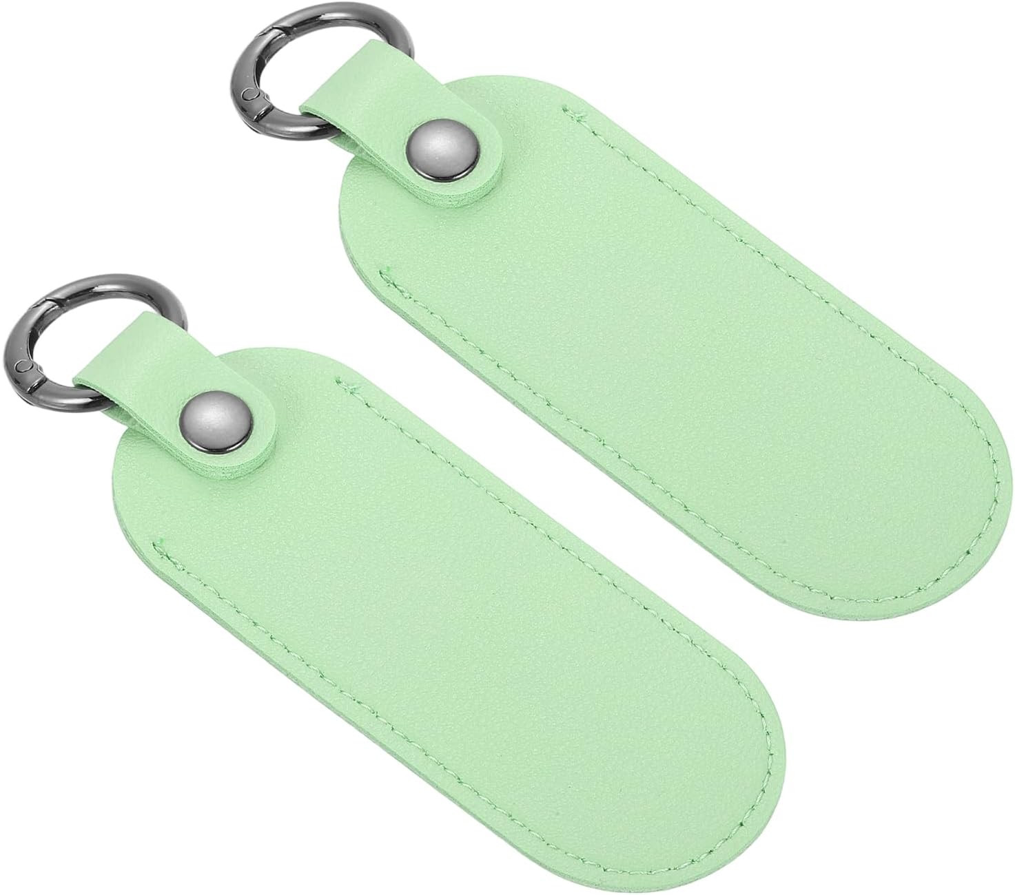2 Pcs Leather USB Flash Drive Holder,Keychain Holder 5"x1.7" Portable Storage US