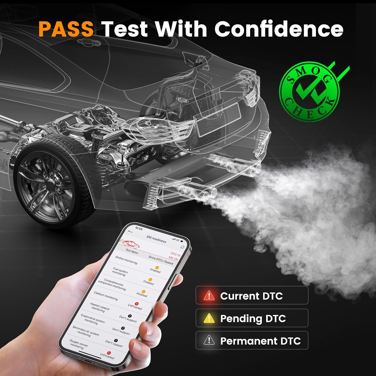 ANCEL AD310 BT OBD2 Scanner Bluetooth Code Reader Engine Check for iOS & Android