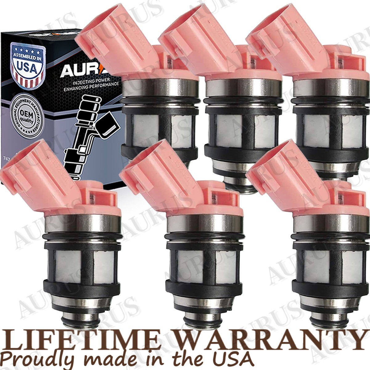 6 OEM AURUS NEW Fuel Injectors for 1999-2003 2004 Nissan Frontier 3.3L JS23-4 V6