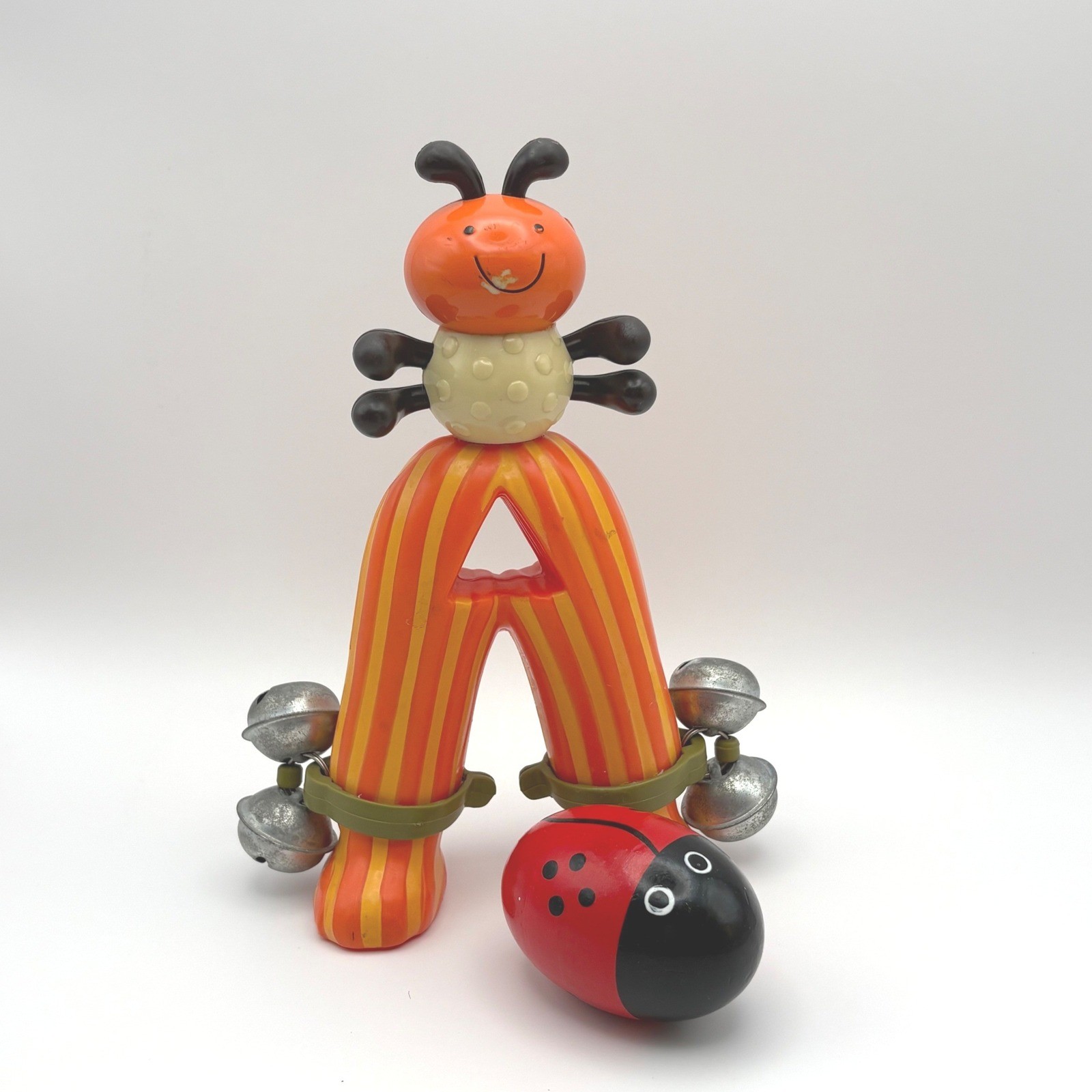 Battat B. Toys Jingle Bell Ant Shaker and Ladybug Egg Shaker Musical Toy Set