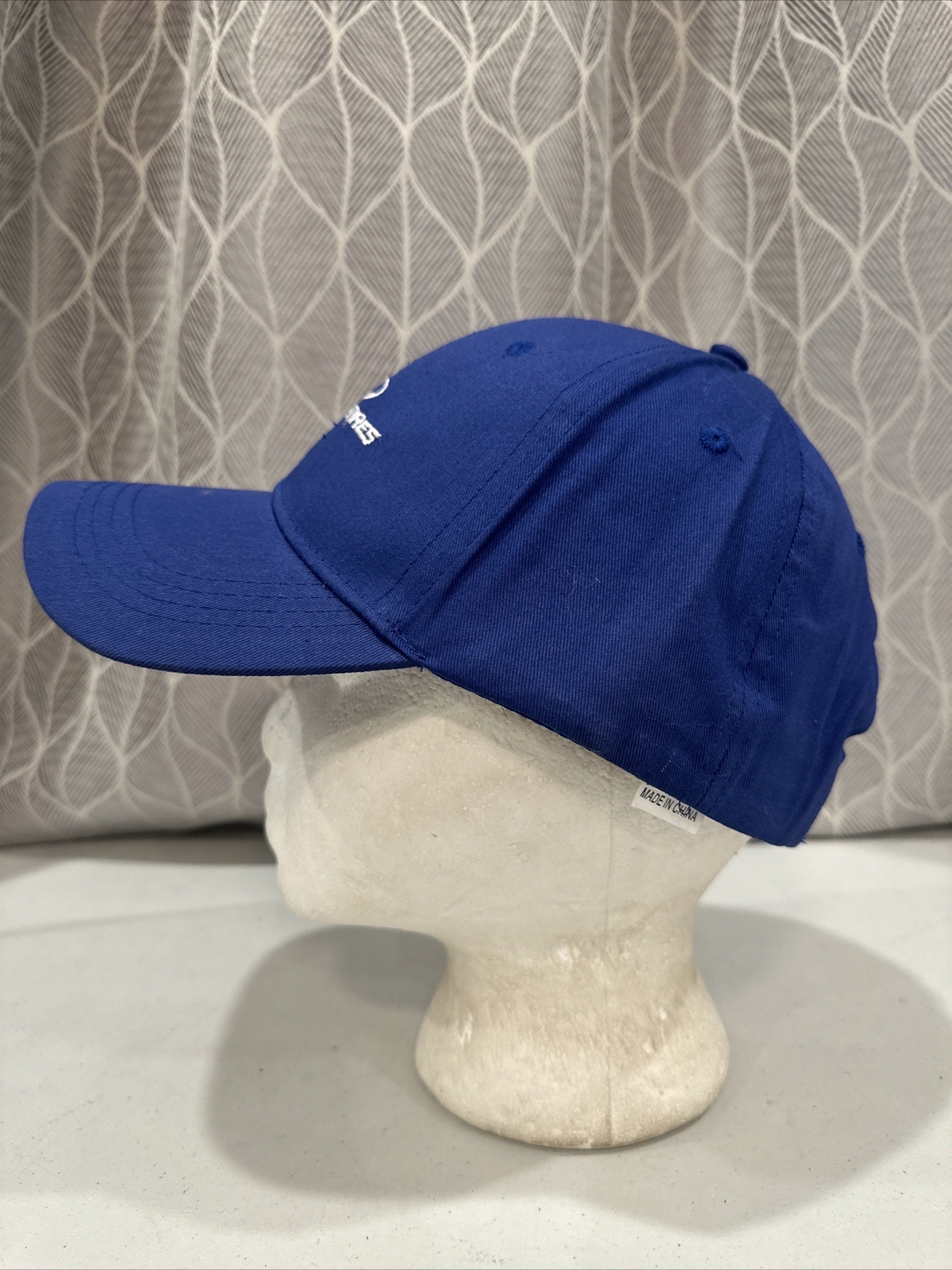 Cooper Tires White on Royal Blue Hat Cap Hook Loop EUC